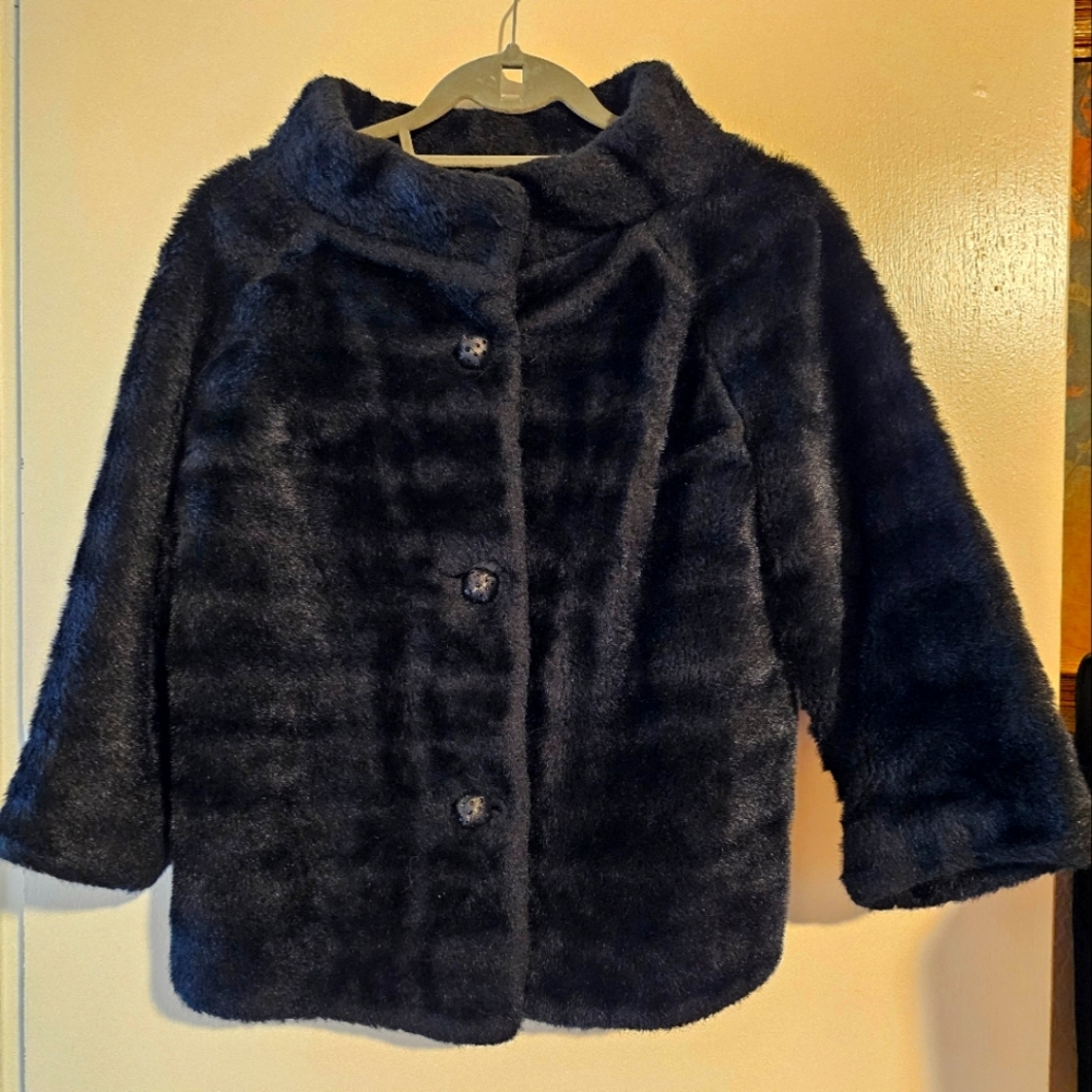 Joseph Magnin 70+ Faux Fur Cropped Coat